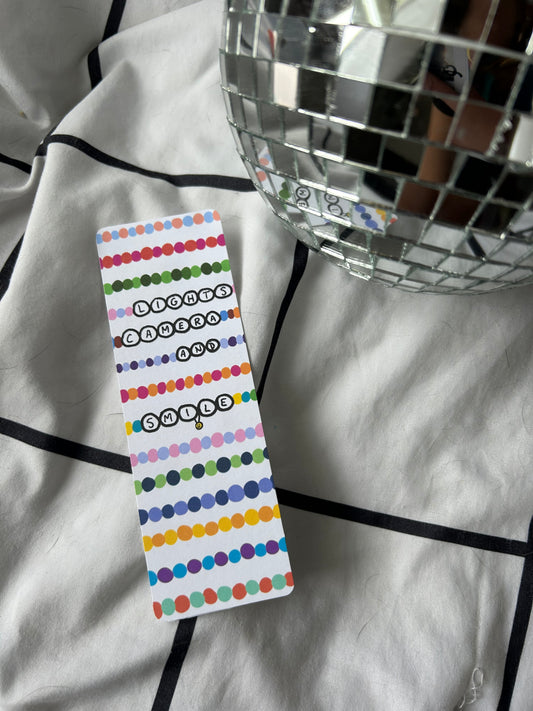 Lights, Camera, And Smile Bookmark