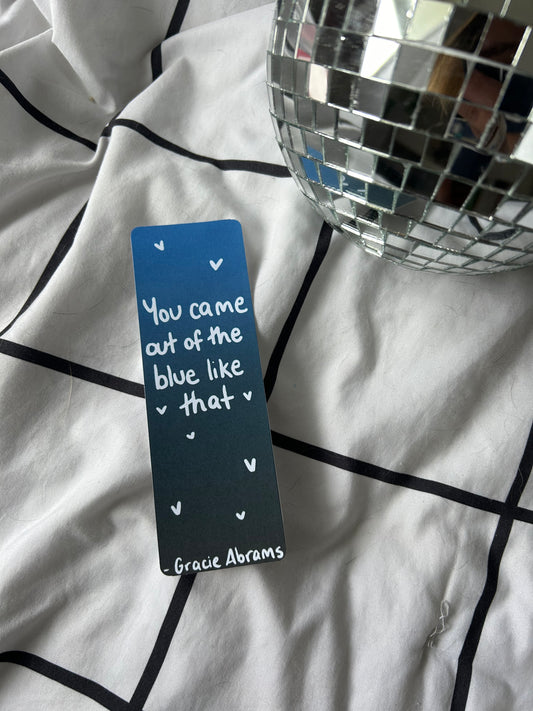 Gracie Abrams The Blue Bookmark